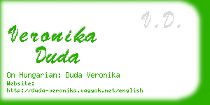 veronika duda business card